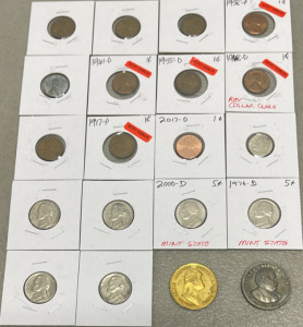 (20) Coin Collection Including U.S. Mint Coins Collection with Mint Errors and Special Features
