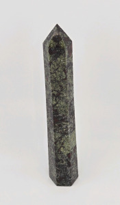 875ct 6" Tall Red Ruby & Zoisite Gemstone Spire Tower
