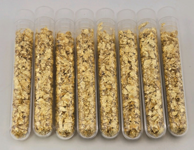 (8) Bottles of Gold Flake/Leaf Gold