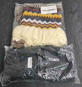 Mixed Color Cardigan Cape/Shawl w/ Tassels / +$25 Value! & Brook + Bay Faux Fur Shawl (Black) / +$30 Value!