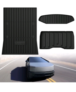 LASFIT Truck Bed Mat for Tesla Cybertruck 2024 2025 2023 6FT Bed Liner Car Accessories, Custom Fit TPESub Trunk Mat Set 3PCS