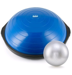 ZELUS 25in. Balance Ball | 660lb w 2 Bands, Pump, Extra Ball Included