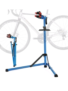 Heavy Duty Bicycle Stand with Welded Clamp Head, Max 55 lb, Quick Release Blue