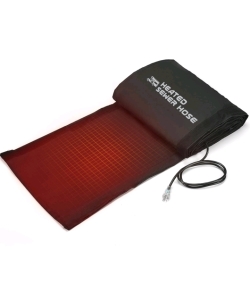 Heated RV Sewer Hose 20ft Black