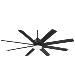 MINKA-AIRE F888L-CL Slipstream 65 Inch Outdoor Ceiling Fan with Dimmable LED Light Coal Finish
