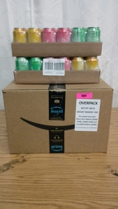 2) 18pk Bubly Sparkling Water Assortment and Whole Box Amazon Overstock