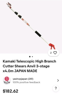 Telescopic High Branch Cutter w/ Extra Shears & Cutting Blades (4'-11') / +$150 Value!