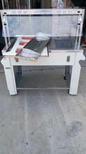Stainless Top Rolling Food Cart 1 Hotel Pan Drop in