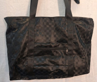 (1) Pair Of Women's Wedge Sandals / Filp Flops, Wine, Size-10 & (1) Large Travel Duffel, Black - 5