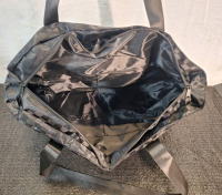 (1) Pair Of Women's Wedge Sandals / Filp Flops, Wine, Size-10 & (1) Large Travel Duffel, Black - 6