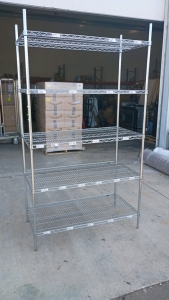 Extra Large InterMetro Chrome Wire Shelf Rack 86x24x48