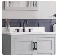 Style Selections Bathroom Vanity Lowry 31" Light Gray Single Sink with White Acrylic Top #5054890 - 3