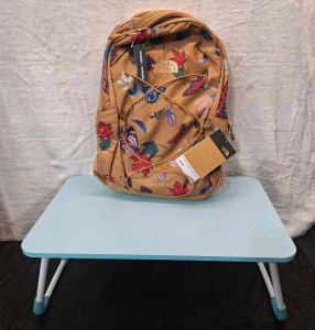 (1) The North Face - Jester Women's Backpack & (1) Ruxury Folding Lap Desk, 22"L x 14"W x 10"T, Blue