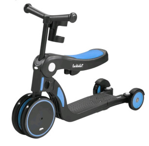 (1) Larktale Scoobi Scooter - 5-In-1 Convertible Kick Scooter For Kids , Transition To Balance Bike, Toddler Tricycle, Kick Scooter & More, Freshwater Blue<br/>