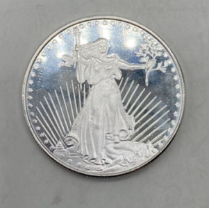 One Troy Ounce Fine Silver Liberty Coin