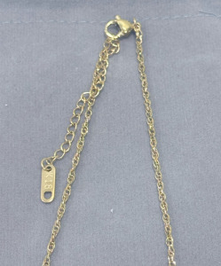 (1) K18 Gold Plated .925 Necklace