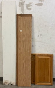(3) Wooden Planks & (2) Cabinet Doors