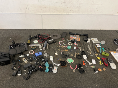 Phone Chargers, Sunglasses, Jewelry, Scope for Gun, Grinder, Bullseyes Target, And More