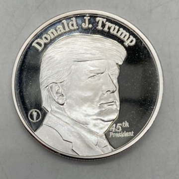 One Troy Ounce Donald Trump Fine Silver Coin