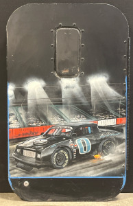 RV/Truck Door With Car Racing Painting