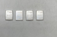 (4) One Gram Fine Silver .999