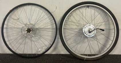 Electric Assist Bicycle Wheel & Bicycle Wheel W/ Disk Brake Rotor