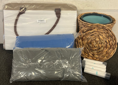 Portable Dog Bed With Bag, Cosybay Down Alternative Queen Comforter Set, 3 Gal Wicker Trashcan