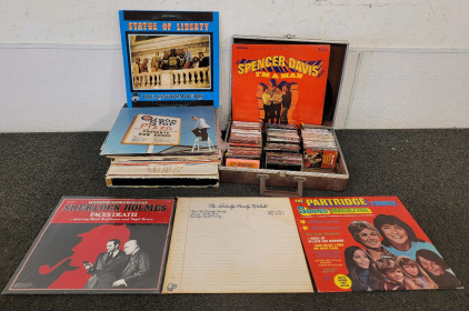 Cassette Tapes And Vinyl Records, Including Tchaikovsky, Judy Collins, Larence Welk, Ron Rhode, The Kingdom Heirs, Showboat, Chopin, The Spencer Davis Group, and More