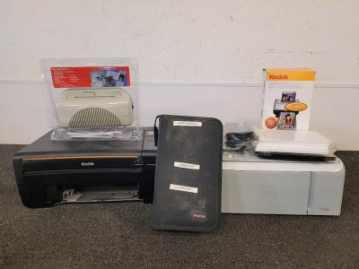 HP Photosmart C4150 All-In-One Printer, Scanner, And Copier, Kodak ESP 5 All-In-One Printer, Hot Laminator, Color Cartridges And Photo Paper Kit, Amd CD Audio Books