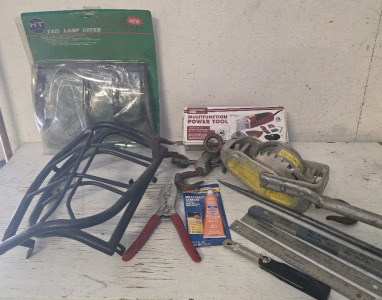 Lug All Come-A-Long, Multifunction Tool, ATV Taillamp Covers, Various Tools