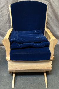 Vintage Blue Rocking Chair