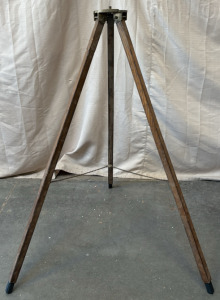 Antique Wooden Surveying Tripod