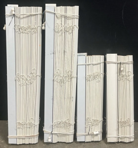(4) Windows West Blinds / Shades In Cream Color
