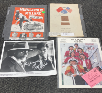 Paul Revere And The Raiders Signed Photo And More