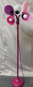Pink 5-Headed Floor Lamp