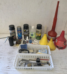 Gun Cleaning and Repair Supplies and Automotive Funnels