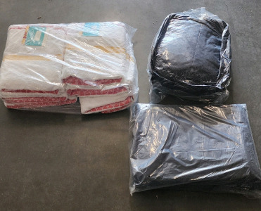 (6) Brand New Pioneer Woman Towels, And Brand New Black King Sized Bedding.