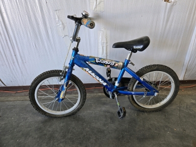 Kids Blue Exhaust Magna Bike