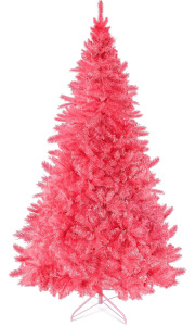 Pink Christmas Tree And Lots Of Wrapping Paper!