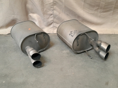 (2) Rear Mufflers for C6 Corvette 2005-2013