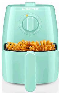 Chefman TurboFry 2-Quart Air Fryer, Dishwasher Safe Basket & Tray, Use Little to No Oil For Healthy Food, 60 Minute Timer, Fry Healthier Meals Fast, Heat And Power Indicator Light, Temp Control, Mint