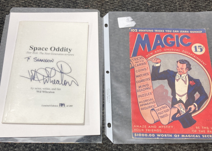 Signed Space Oddity Star Trek by Wil Wheaton And More