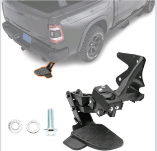 Rear Bed Step Retractable Truck Tailgate Bumper Step FIT Dodge Ram 1500 DT (New Body Style) 2019-2024, Driver Left Side
