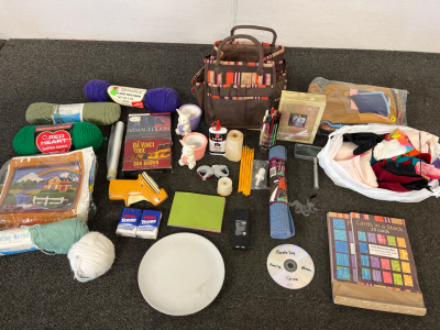 Yarn, Felt Pieces, Pencils, The Da Vinci Code A Novel On CD, And More