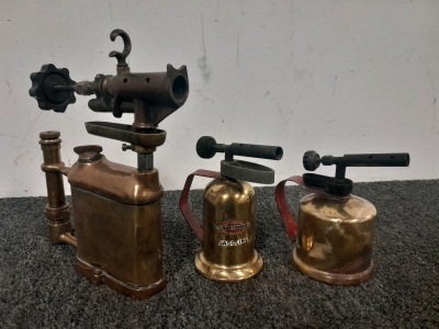 (3) Antique Gas Torches