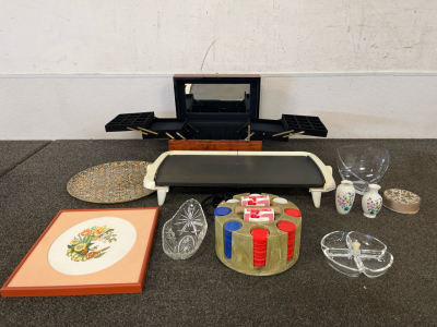 A Electric Griddle, Poker Set, And More