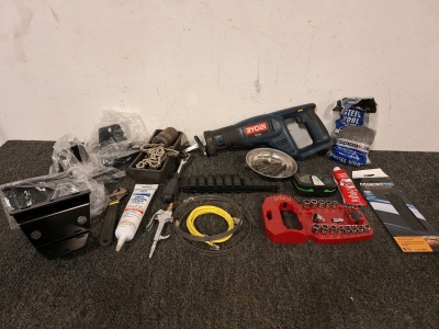 Ryobi 18.0V Sawzall, Drill Bits, Sockets & other Tools