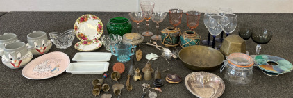 Silver Rose Music Box, Silver Heart Plater, And More Antiques