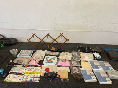 Embroidery Patterns, Watches, 4 Packs of Standard Queen Pillowcases, Radar Detector, Christmas DvDs, And More