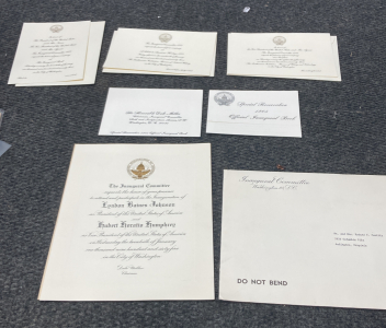 (5) White House Inauguration Invitations